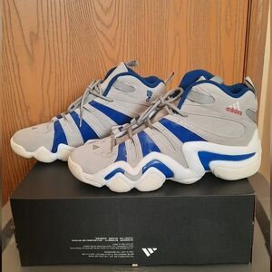Adidas Crazy 8 Kobe Bryant Men's L.A. Dodgers Gray and Blue Athletic Shoes
